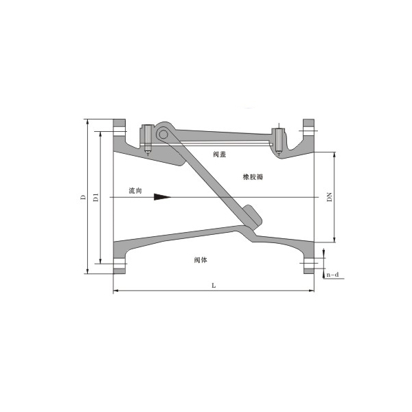 橡膠瓣臥式止回閥參數(shù)
